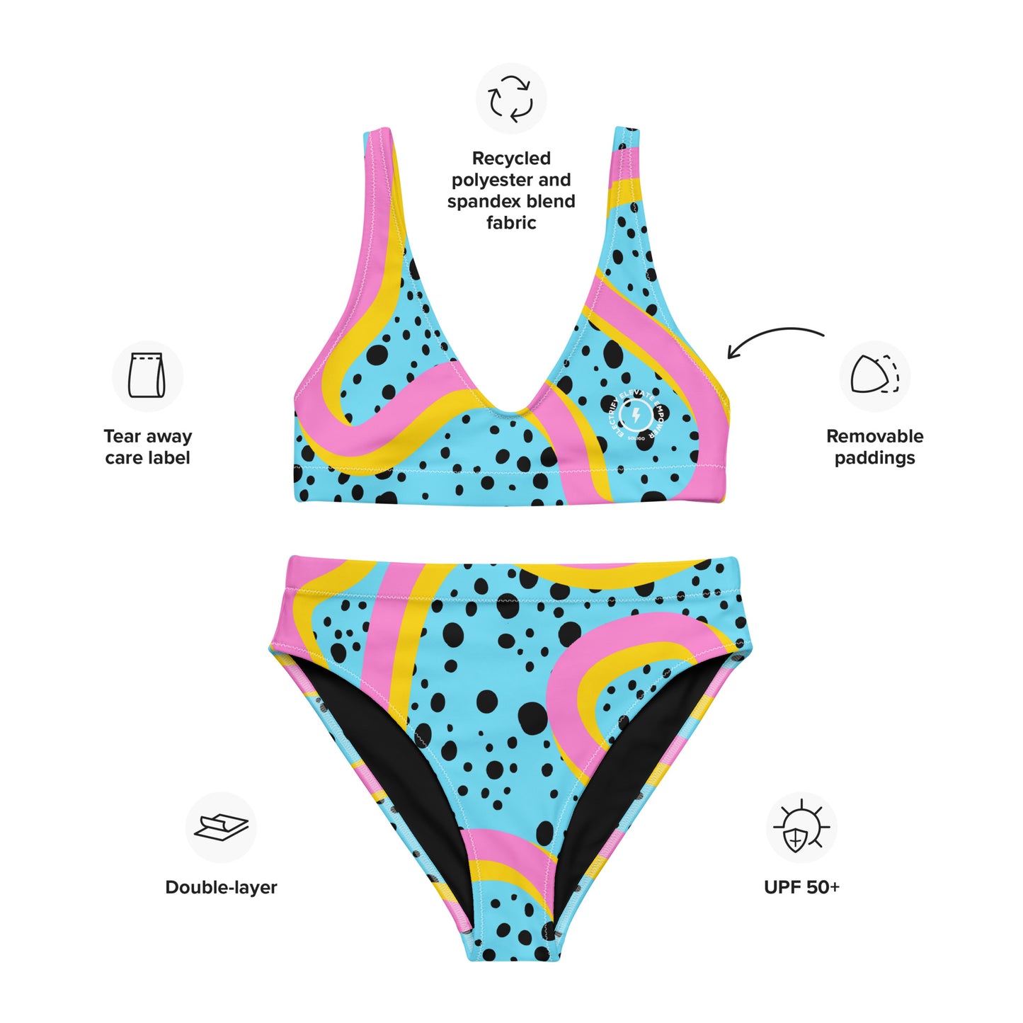 Retro - High-waisted Bikini