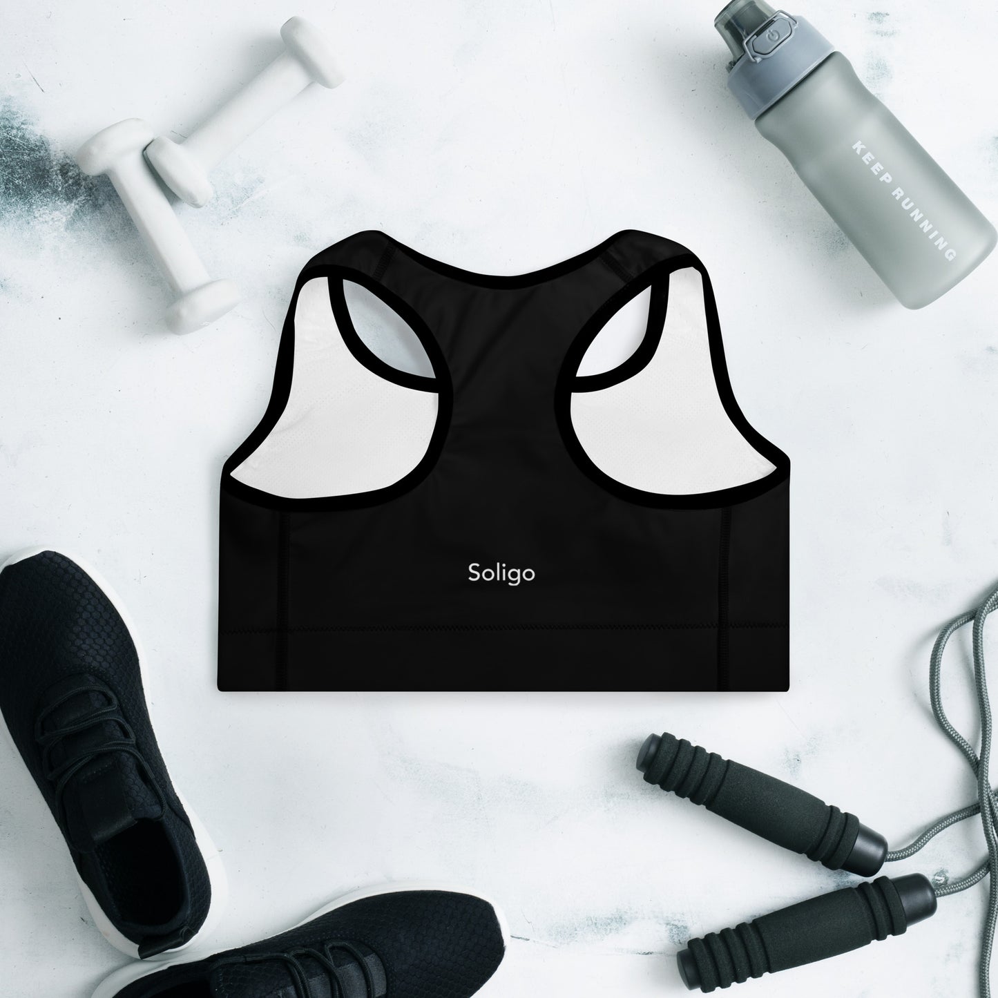 Icon Dark - Women's Padded Sports Bra