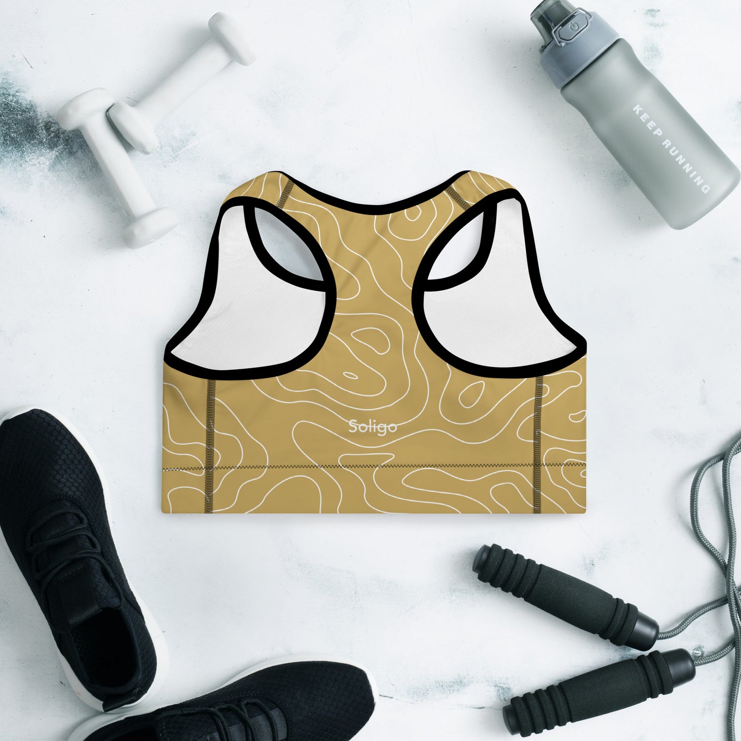 Gold Dust - Women's Padded Sports Bra