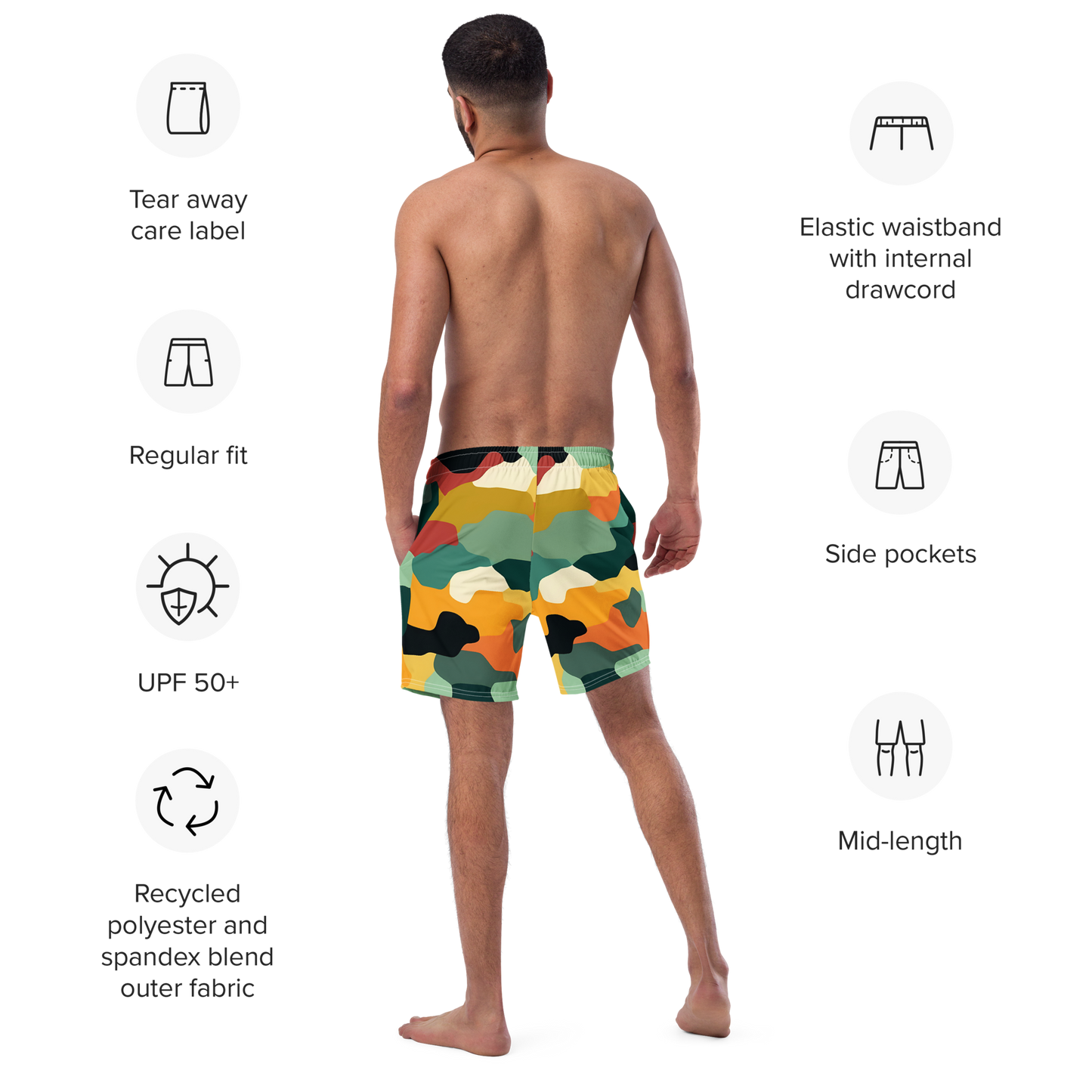 Camo - Men's Swim Trunks